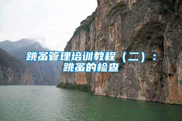 跳蚤管理培訓教程(二):跳蚤的檢查