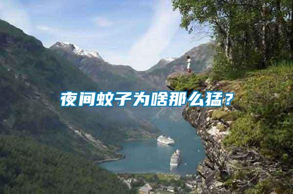 夜間蚊子為啥那么猛?