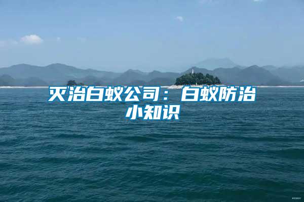 滅治白蟻公司:白蟻防治小知識(shí)