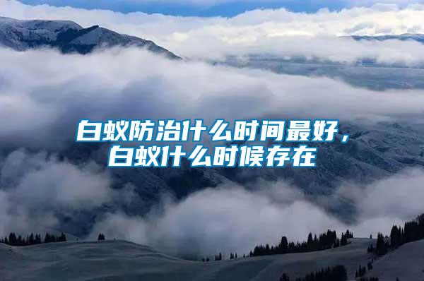 白蟻防治什么時間最好,白蟻什么時候存在