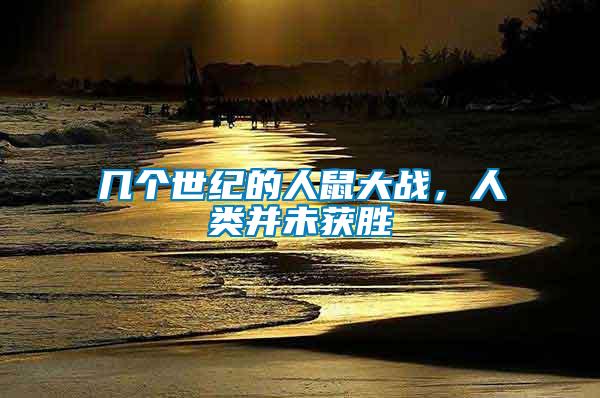 幾個(gè)世紀(jì)的人鼠大戰(zhàn)，人類并未獲勝