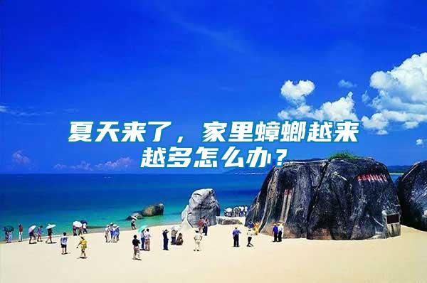 夏天來了,家里蟑螂越來越多怎么辦?