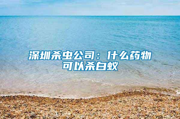深圳殺蟲(chóng)公司:什么藥物可以殺白蟻