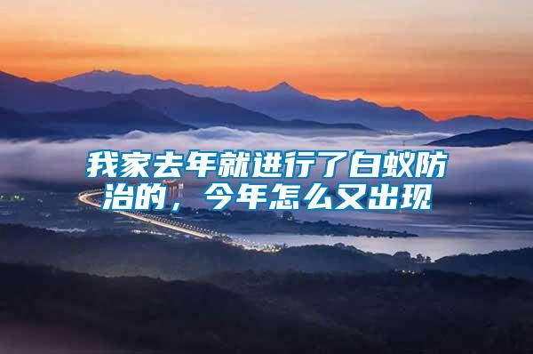 我家去年就進行了白蟻防治的，今年怎么又出現