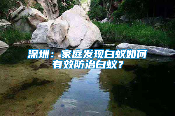 深圳:家庭發現白蟻如何有效防治白蟻?